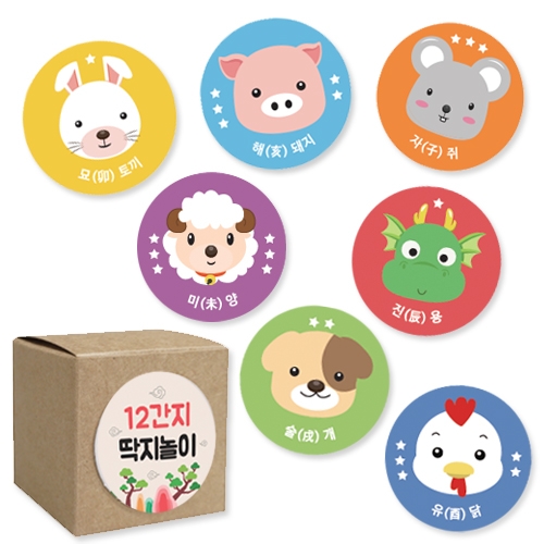 12간지 동물딱지놀이(4인용)