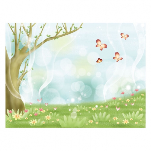 [키즈디자인] 봄배경현수막 834