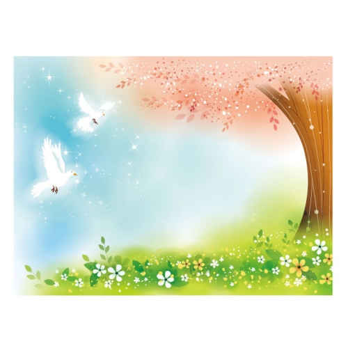 [키즈디자인] 봄배경현수막 842