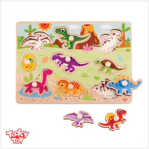 투키토이 공룡꼭지퍼즐 10pcs
