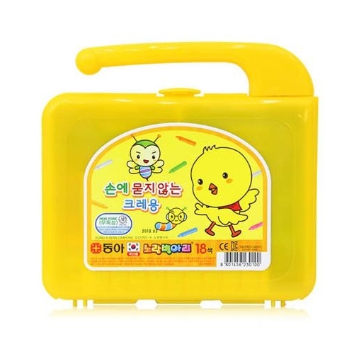 동아 노랑병아리 크레용 18색