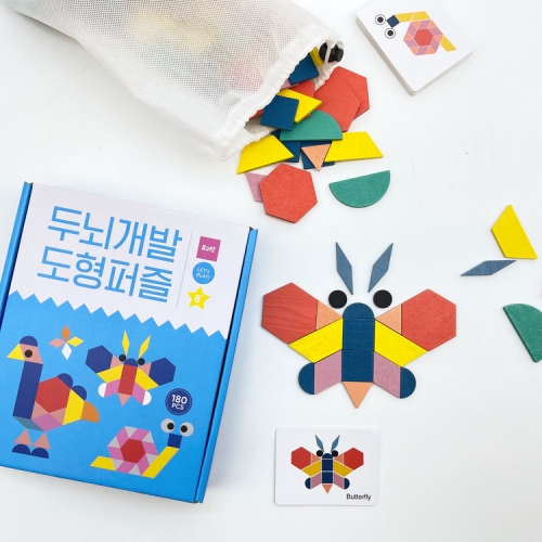 뮤고랑 두뇌개발 도형퍼즐 180PCS