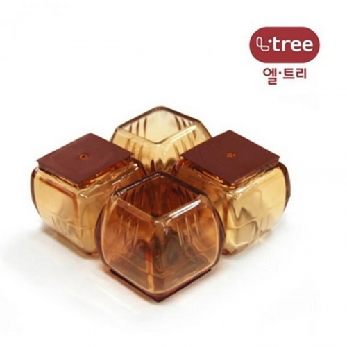 [생활안전용품]먼지가 붙지않는 불소수지 의자발캡 사각(25mm)
