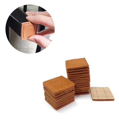[생활안전용품]보풀이 붙지않는 펠트가드(사각) 25mm×25mm 24매입