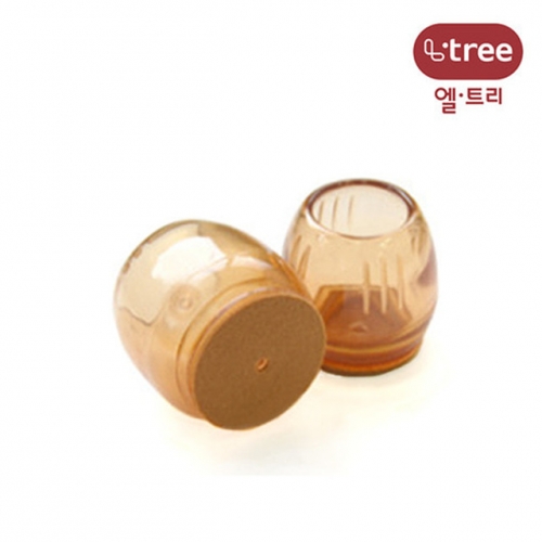 [생활안전용품]의자발캡 항아리투명 원형(30mm)4입
