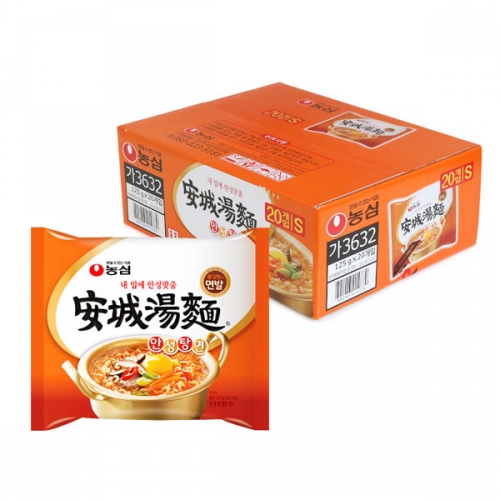 농심 안성탕면 125g 20입 봉지 라면 박스 낚시 캠핑 혼밥 자취생 야식