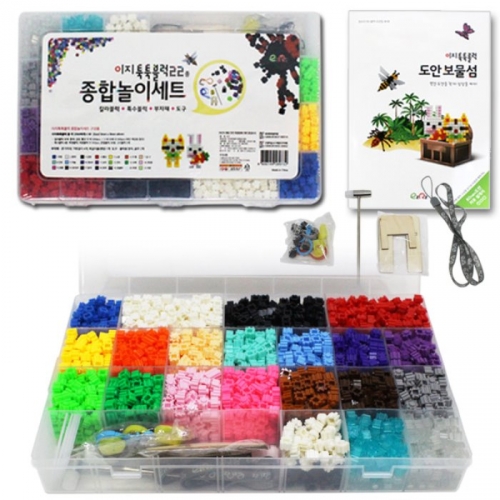 툭툭블럭 22종 종합놀이세트 (도안북 포함)