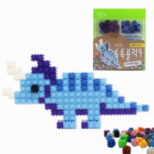 이지 툭툭블럭 공룡 만들기 (트리케라톱스)