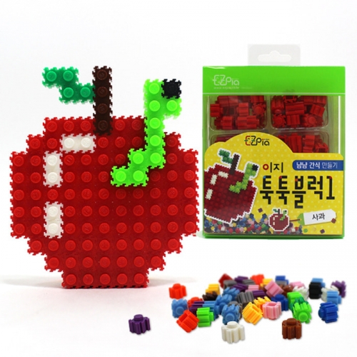 이지 툭툭블럭 만들기 (사과)