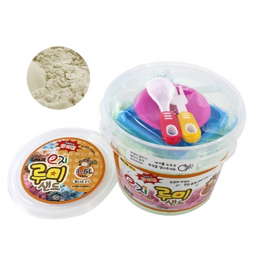 이지 루미샌드 모래놀이세트 1.5L 5색 몰드 3종 포함