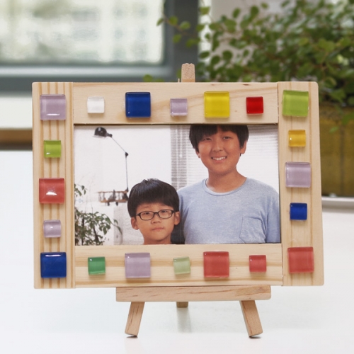 색타일 사각나무액자(5인용)