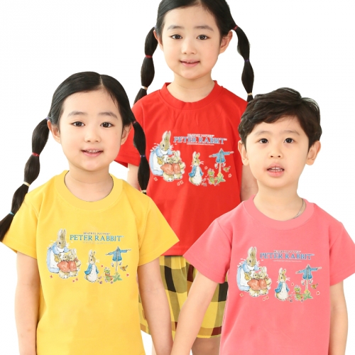 [개별포장] 상하의 피터래빗 어린이집 유치원 반팔 + 반바지 하복 세트