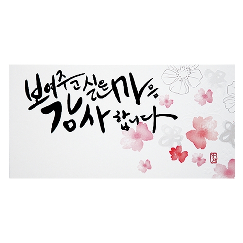 보여주고 싶은 마음 감사합니다 용돈봉투 FB103-2