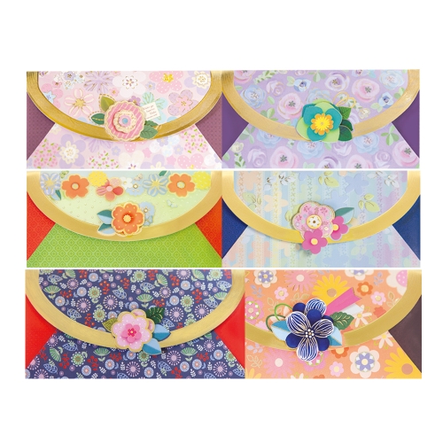 패턴 플라워 용돈봉투 FB1015 6종