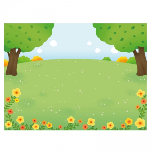 [키즈디자인] 숲속배경현수막 6091 들판