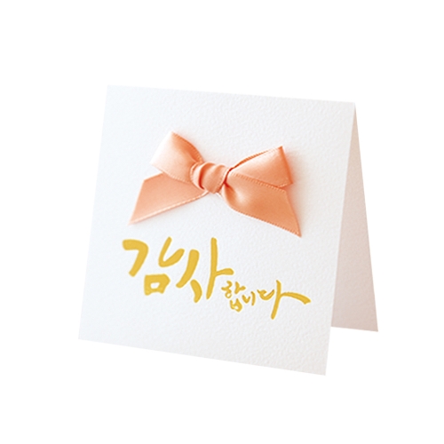 리본 감사 카드 FT1042-4