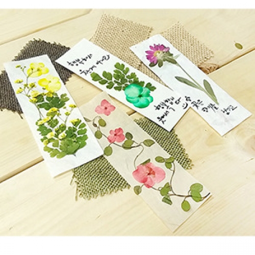꽃보듬(압화) 한지 책갈피 만들기 kit