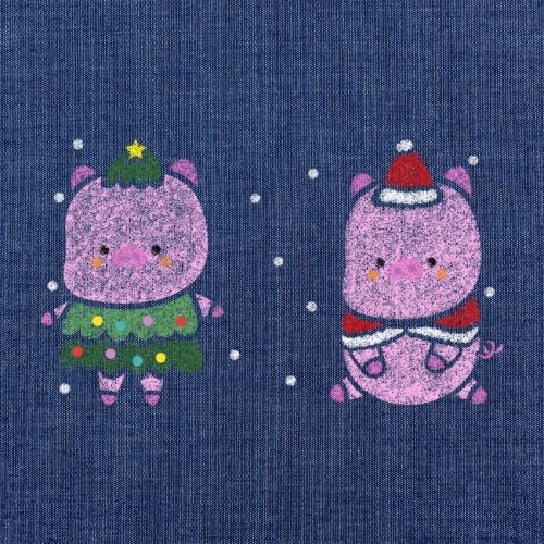 스텐실도안 2075 겨울돼지 2종