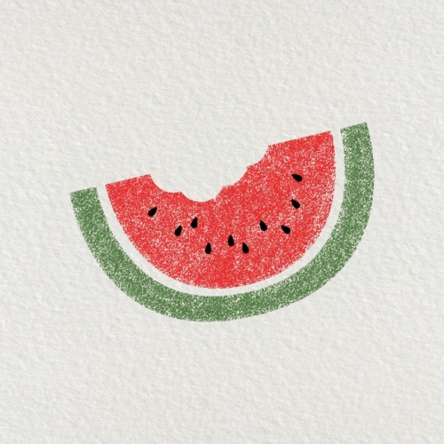 스텐실도안 1001 수박한조각