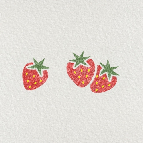 스텐실도안 1002 철없는딸기