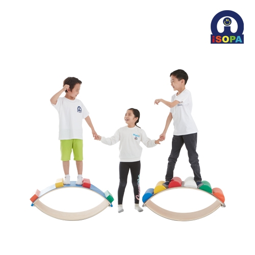 아이소파 유아체육교구 무지개밸런스 스퀘어 2개세트