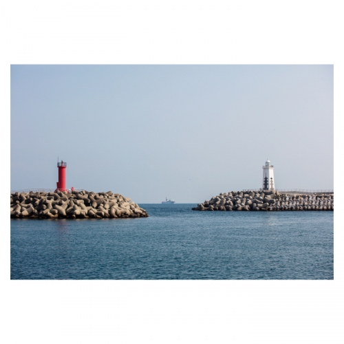 [키즈디자인] 바다배경현수막 4148 여름 등대