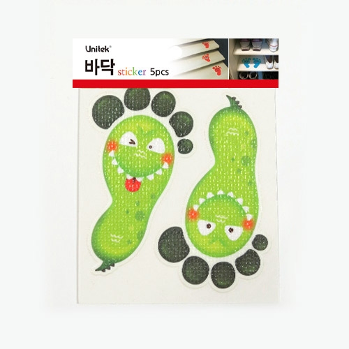 스티커몰 발바닥(5쌍) 동물1악어 F-160