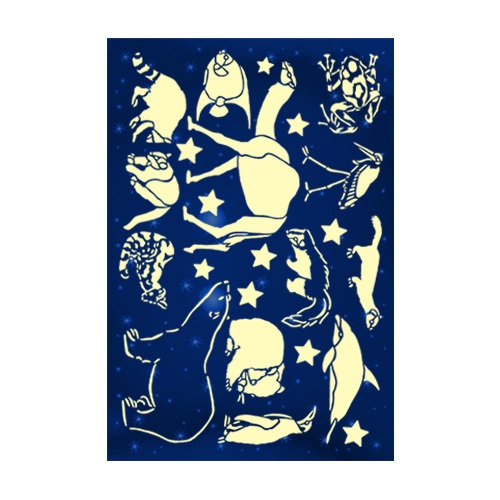 스티커몰 야광별 야생동물1 NS-52