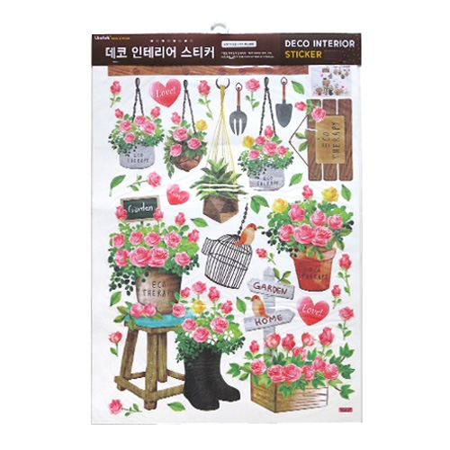 스티커몰 데코인테리어 장미화원 FDT-21108