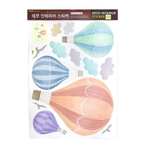 스티커몰 데코인테리어 열기구여행 FDT-21111