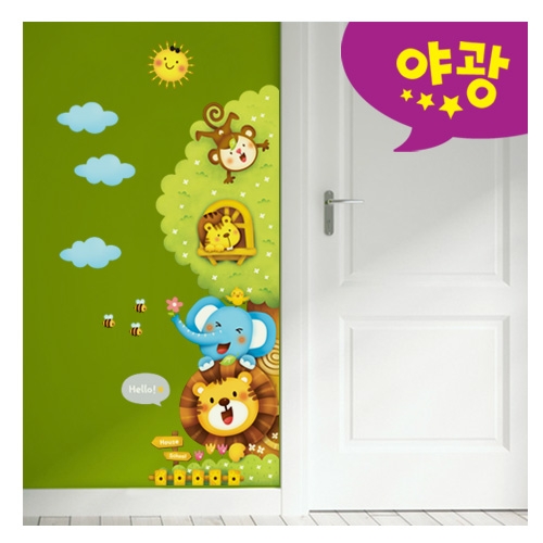 스티커몰 펀빅 동물나무2 FDT-2220AB