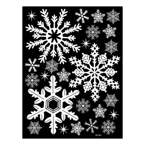 스티커몰 겨울&X-MAS 눈꽃_대1 GDT-801L