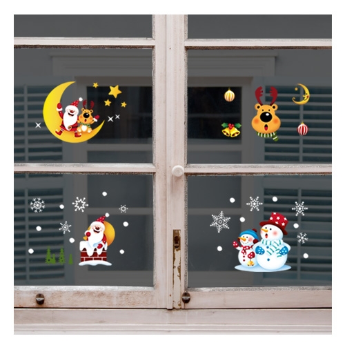 스티커몰 겨울&X-MAS 산타와눈사람 GDT-855X
