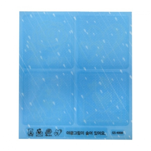 스티커몰 투명논슬립(8개) LOVE GS-4008