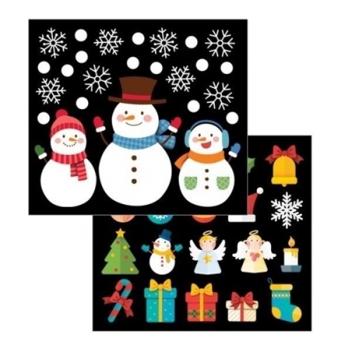 스티커몰 반짝이 X-MAS(2매) 눈사람 GS-5705