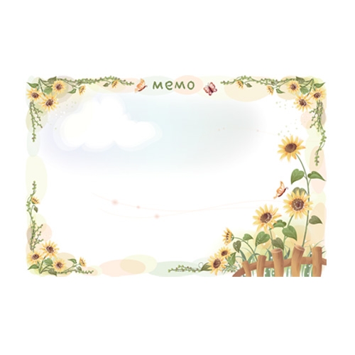 스티커몰 붙이는메모판 해바라기 MM-912