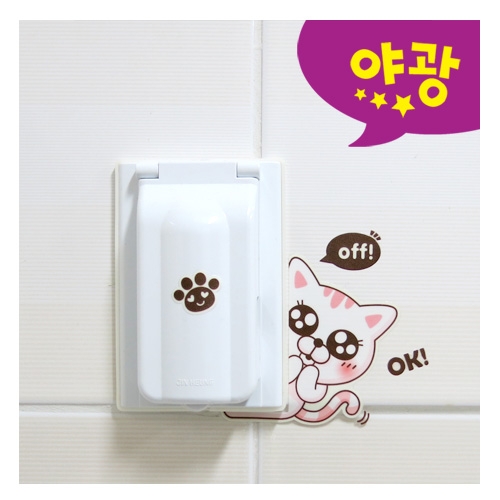 스티커몰 야광스위치코디(2매) 귀염고양이 NC-53