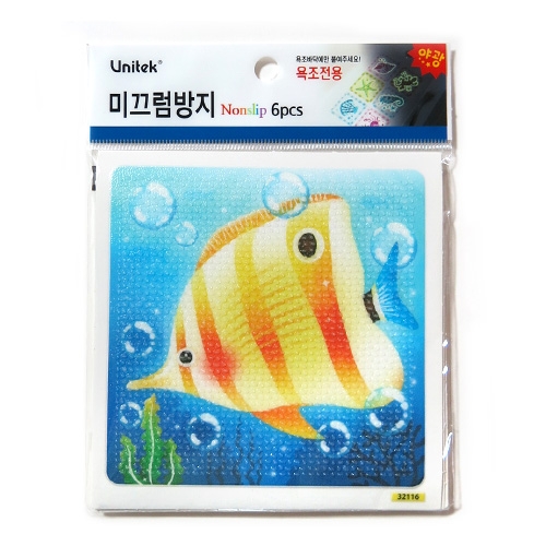 스티커몰 논슬립(6매) 열대어친구들 NSF-32116