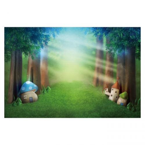 [키즈디자인] 숲속배경현수막 6126