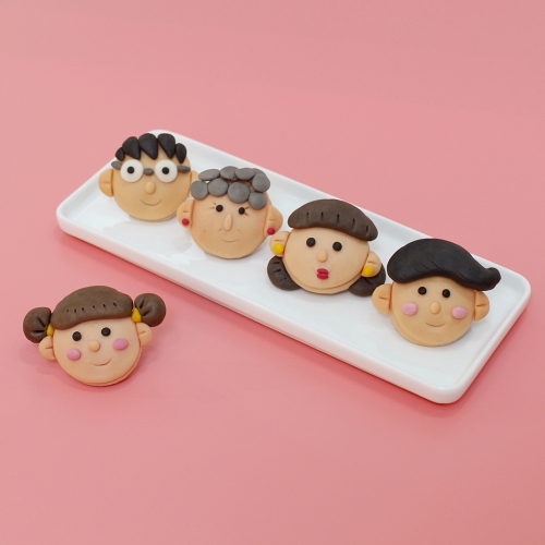추석 가족 송편 만들기 반달떡 DIY키트 (1인) 라이스클레이 가정배포용 비대면키트