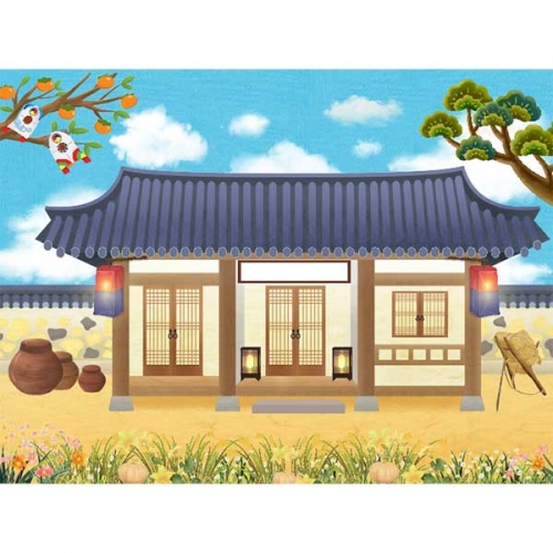 [키즈파람] 전통배경현수막153