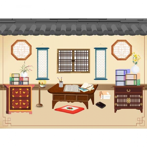 [키즈파람] 전통배경현수막155
