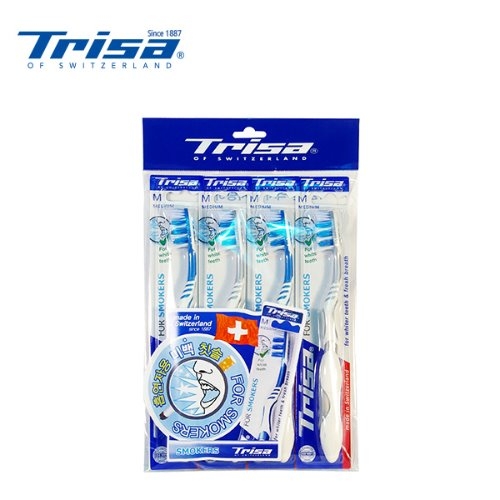 트리사 스모커즈 화이트닝 칫솔 4P 8050