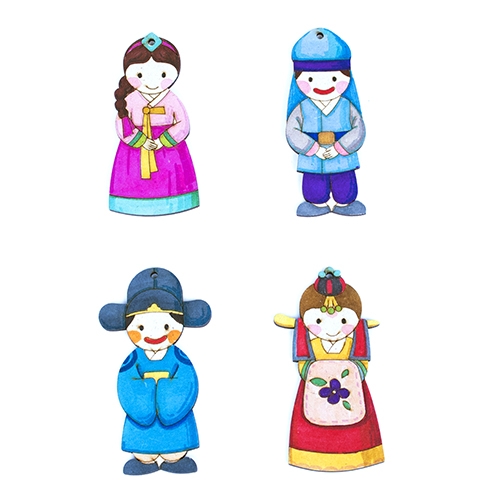 전통우드 신랑각시