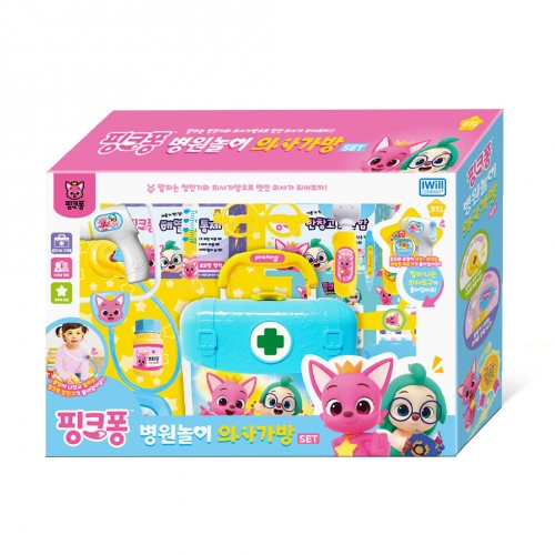 NEW 핑크퐁 원더스타 병원놀이 의사가방 세트