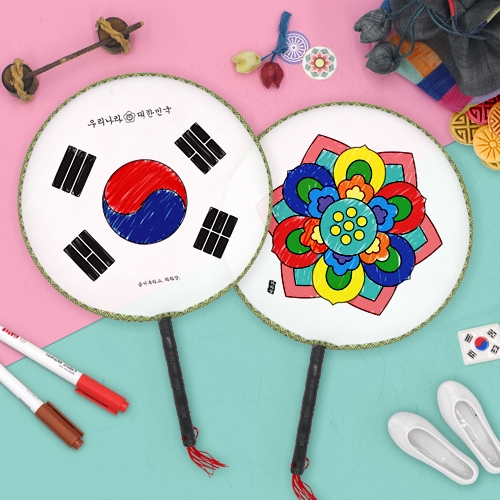 [하하당] 패브릭 전통 부채 (2종 택1)