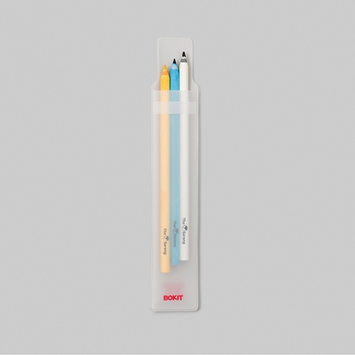 보킷 친환경문구 재생종이 연필/색연필 3pcs PVC