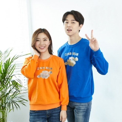 국내산 고급 특양면 아트 티셔츠 맨투맨 반짝반짝 ★ 곰구름 헬로 ★