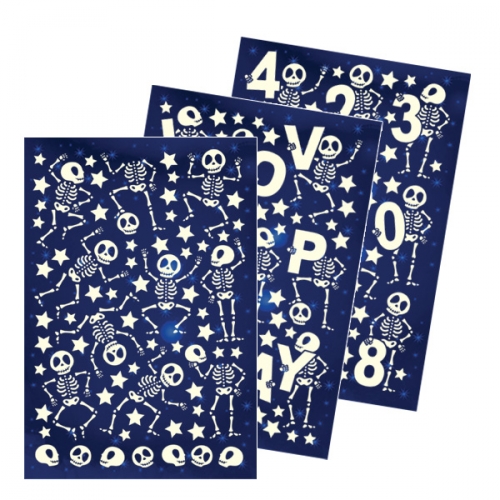 스티커몰 야광별3PCS 해골 GS-6608