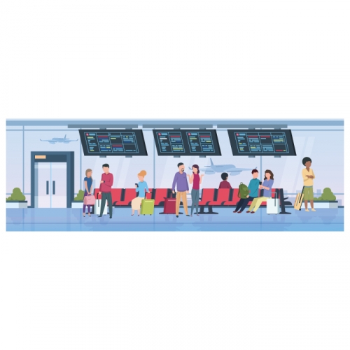 [키즈디자인] 공항현수막 6217 비행기 역할놀이